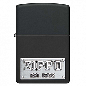 ��������� Zippo 48689 - License Plate - Black Matte