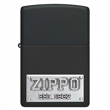 ��������� Zippo 48689 - License Plate - Black Matte