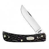 Нож перочинный Zippo - Rough Black Synthetic Sodbuster Jr + Зажигалка (50576_207)