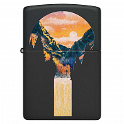  Zippo 48676 - Mountain Waterfall - Black Light