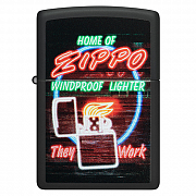 ��������� Zippo 48455 - ZIPPO Classic - Black Matte
