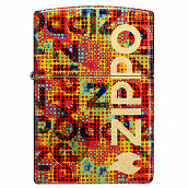 ��������� Zippo 46386 - Pixel Fusion - 540 Tumbled Brass