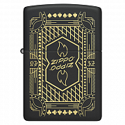 ��������� Zippo 46483 - Lines - Black Matte