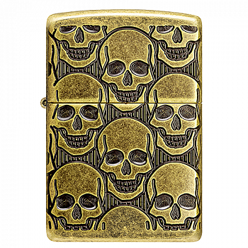 ��������� Zippo 46302 - Armor� - Cackling Cranium - Antique Brass 