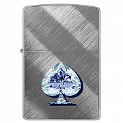 ��������� Zippo 46472 - Gleaming Spade - Diagonal Weave