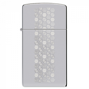 ��������� Zippo 46270 - Honeycomb Zippo Slim� Design - High Polish Chrome