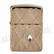 ��������� Zippo 49702 - Diamond Pattern Armor � - Rose Gold