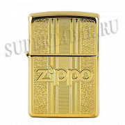 ��������� Zippo 29677 - Zippo & Pattern - High Polish Brass