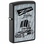 ��������� Zippo 48572 - Car Design - Black Matte
