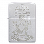  Zippo 48728 - Vintage Dance - Satin Chrome