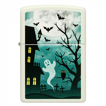 ��������� Zippo 48727 - Spooky Design - Glow in the Dark Green