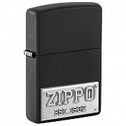 ��������� Zippo 48689 - License Plate - Black Matte