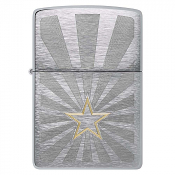 ��������� Zippo 48657 - Star Design - Brushed Chrome