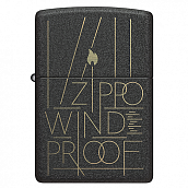 ��������� Zippo 46172 - Line Art - Black Crackle�