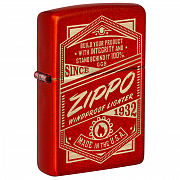 ��������� Zippo 48620 - Metallic Red (It Works Design)