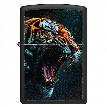 ��������� Zippo 46241 - Tiger Roar - Black Matte