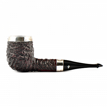 ������ Peterson House Pipe - Silver Cap Rusticated Billiard P-Lip (��� �������)