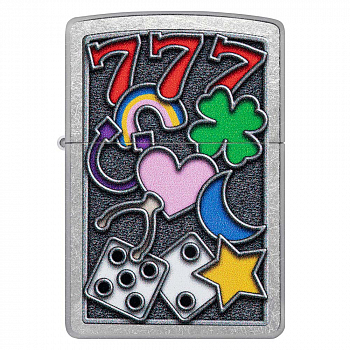 ��������� Zippo 48682 - All Luck - Street Chrome
