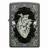  Zippo 48720 - Heart Design - Iron Stone