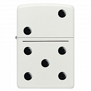 ��������� Zippo 46159 - Domino Design - White Matte