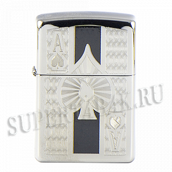 ��������� Zippo 24196 - Ace - High Polish Chrome