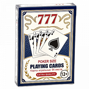 ��������� ����� ������� - ���.777 - 5-Star poker size Blue 54 ����� � ����������