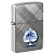��������� Zippo 46472 - Gleaming Spade - Diagonal Weave