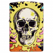 ��������� Zippo 48640 - Skull Design - Glow in the Dark Green