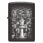 ��������� Zippo 48762 - Chess Design - High Polish Black