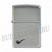 ��������� Zippo 200 PL BR Fin Pipe  (���������) - Brushed Chrome