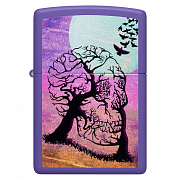 ��������� Zippo 48638 - Skull Tree - Purple Matte