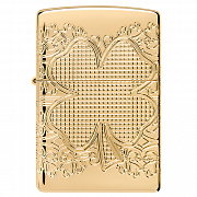 ��������� Zippo 46301 - Armor� - Lucky Clover - High Polish Gold Plate