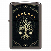 ��������� Zippo 48636 - Mystic Nature Design - Black Ice