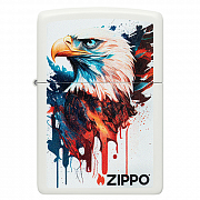 ��������� Zippo 46692 - Painted Eagle - White Matte