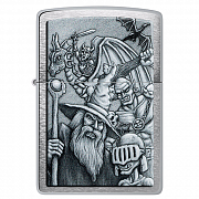 ��������� Zippo 46579 - Mystical Beings - Brushed Chrome