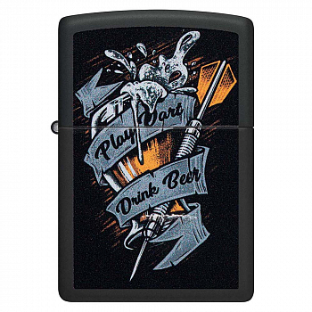 ��������� Zippo 48679 - Darts - Black Matte