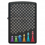 Zippo 48662 - Chess Pieces - Black Matte