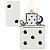 ��������� Zippo 46159 - Domino Design - White Matte