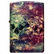 ��������� Zippo  46147 - Galaxy Skull - 540 Tumbled Brass