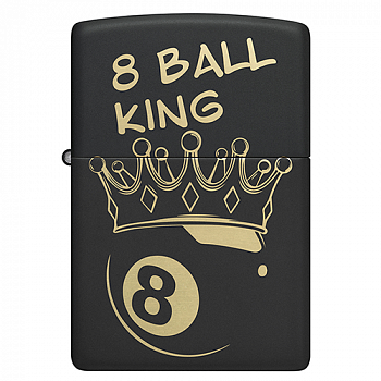 ��������� Zippo 46291 - Billiards Champion - Black Matte