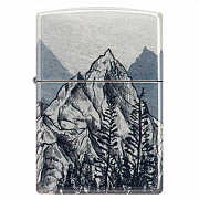 ��������� Zippo 46280 - Mountain Sketch - 540 Tumbled Chrome