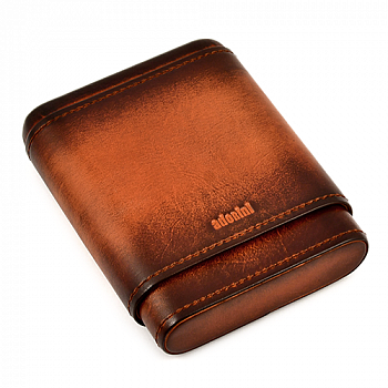 ������ ��� 3 ����� Adorini  - Genuine Vintage Leather Case 3-5 Cigars 16214