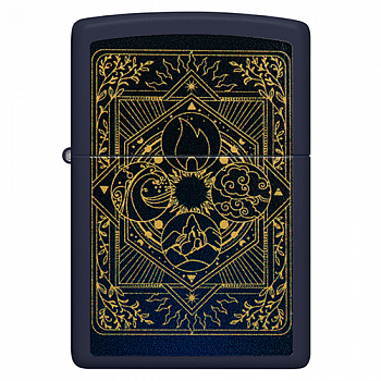 ��������� Zippo 48958 - Elements Design - Navy Matte