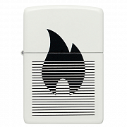 ��������� Zippo 46485 - Flame Gradient - White Matte