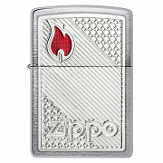 ��������� Zippo 48126 - Classic ZIPPO - Brushed Chrome