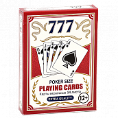    - .777 - 5-Star poker size Red 54   